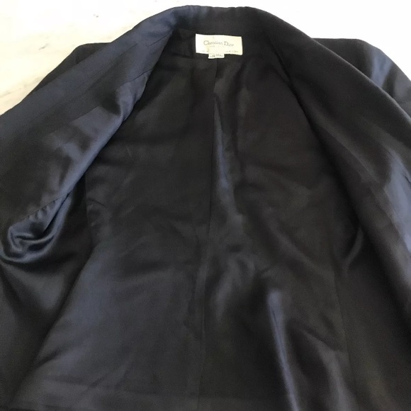 Christian Dior Vintage Women’s Blazer Black Size 8 - Picture 4 of 7